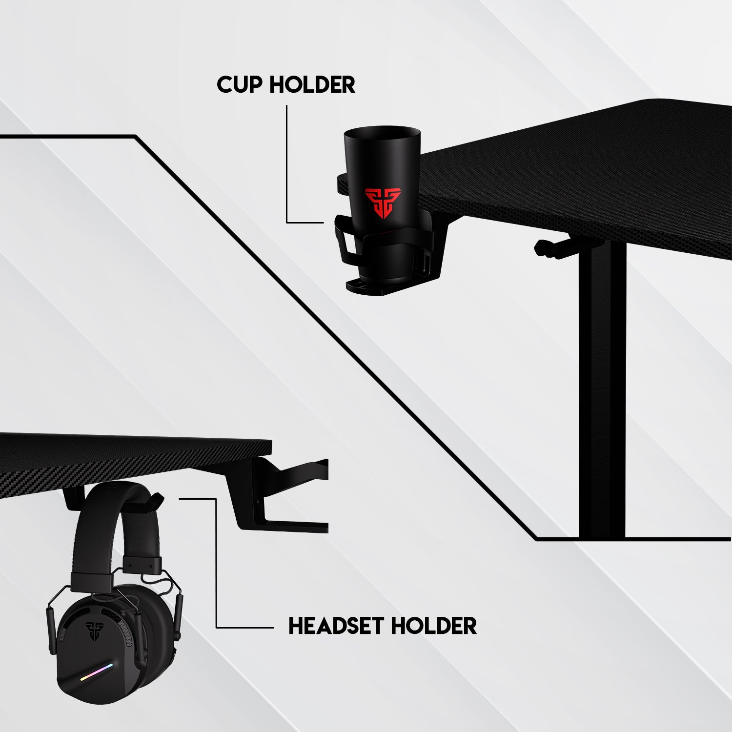Fantech WS311 Work Station Adjustable Rising Desk Desk & Chair