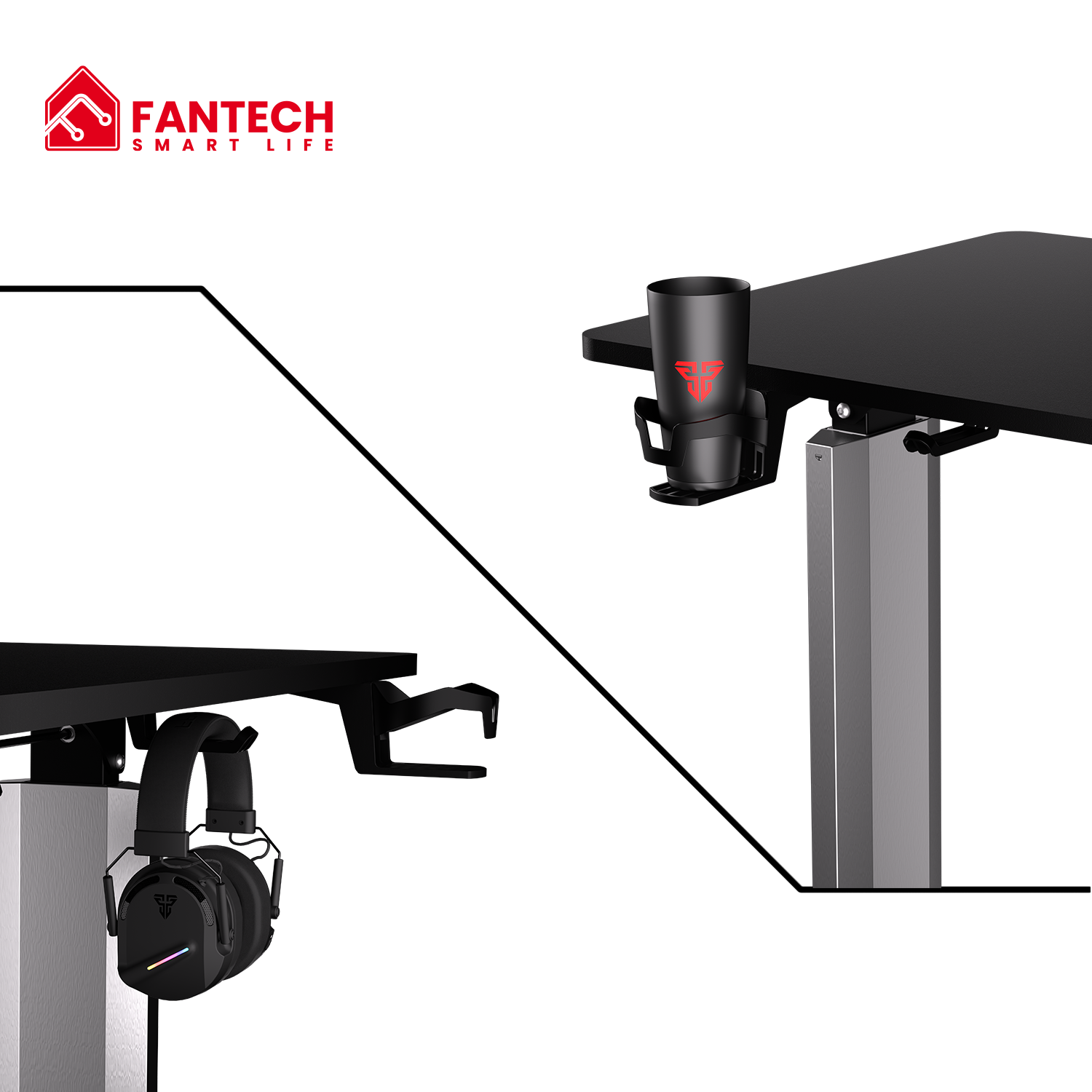 Fantech WS414 Work Station Asjustable Rising Desk Desk & Chair