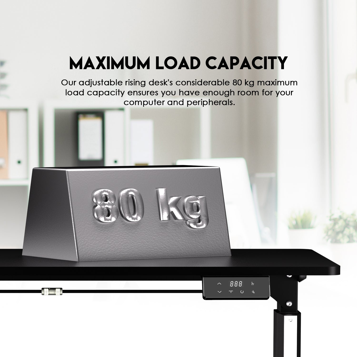 Fantech WS414 Work Station Asjustable Rising Desk Desk & Chair