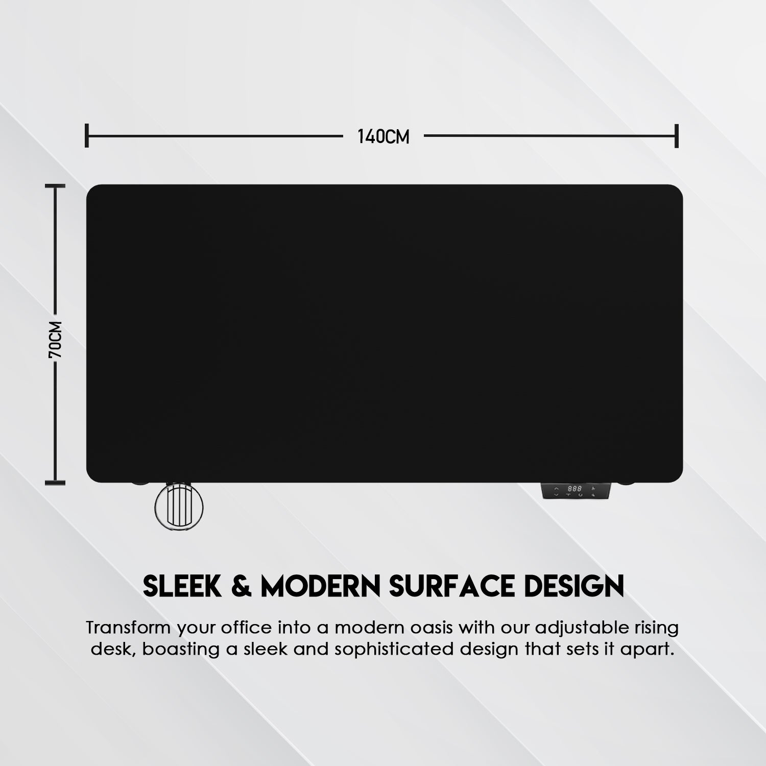 Fantech WS414 Work Station Asjustable Rising Desk Desk & Chair