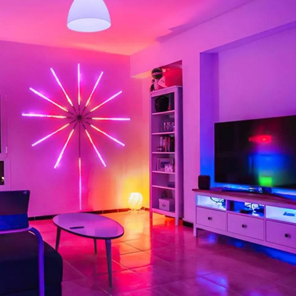 Firework Night Lamp RGB Bluetooth Music Sound Lightning