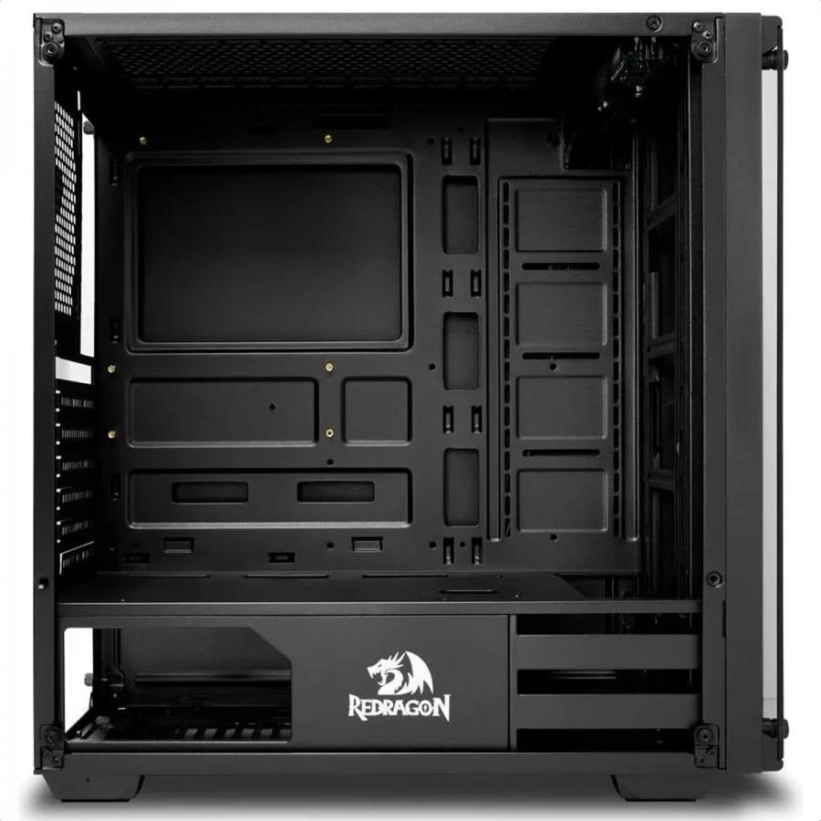 Gabinete Redragon Wheeljack RGB 3 Ventiladores Vidrio Templado GC 606BK 3RGB