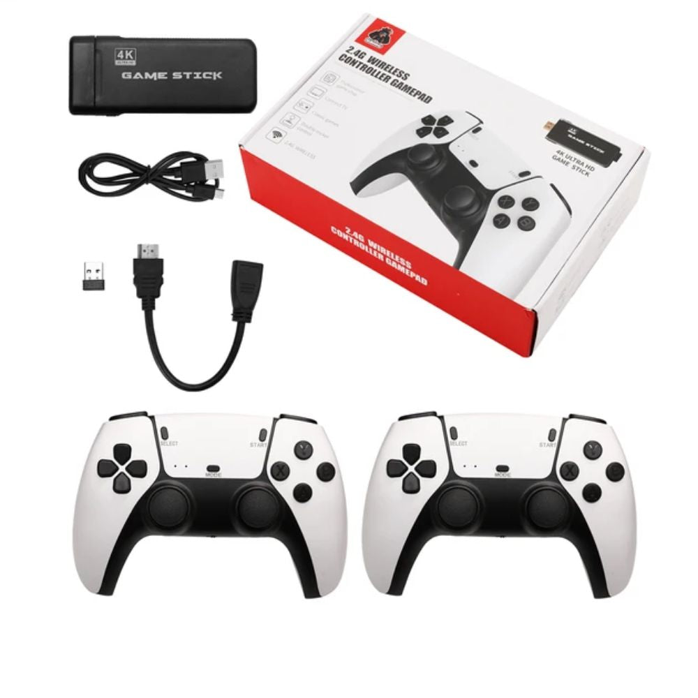 Game Stick 4K Pro HDMI HD Video Console 2.4G Wireless Console