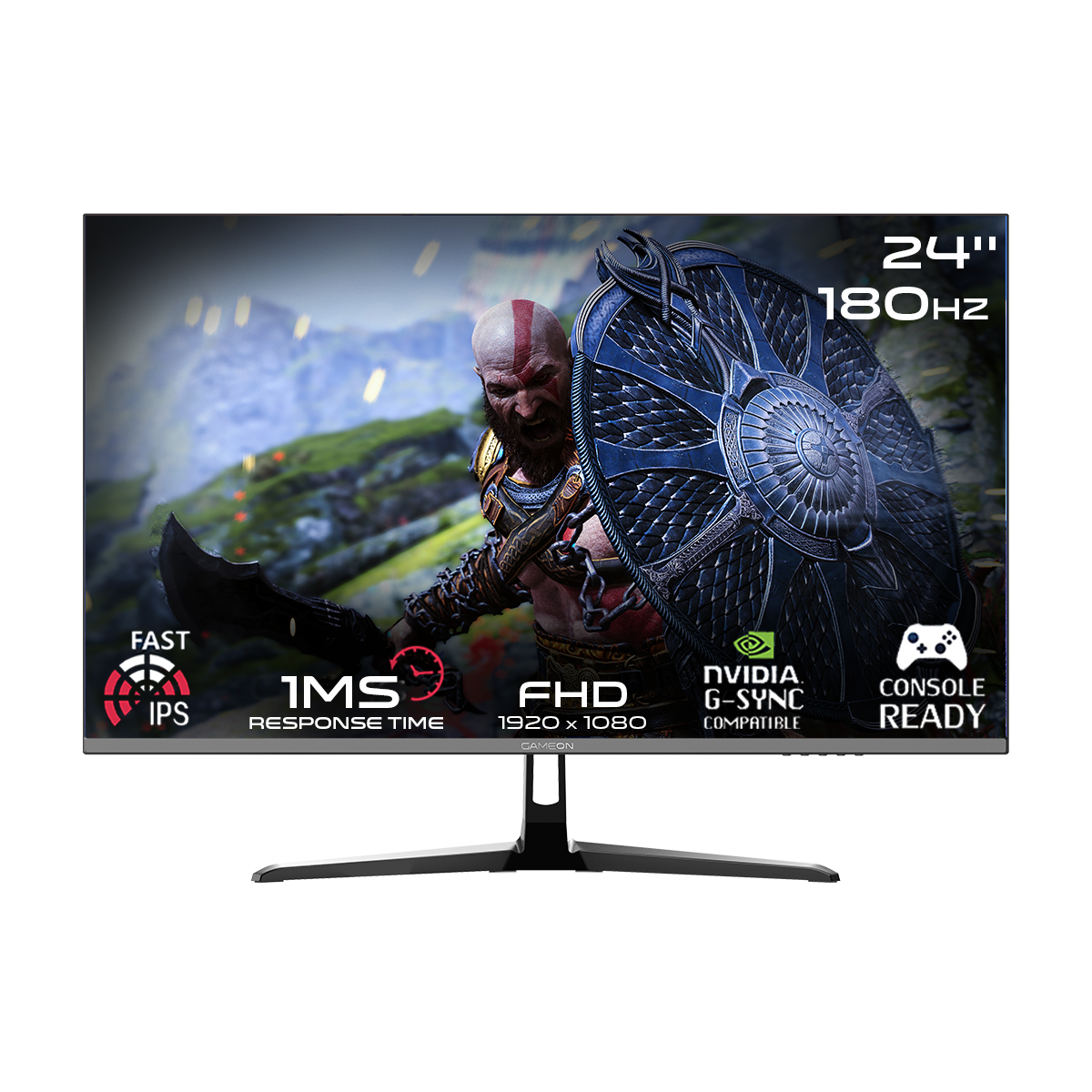 Gameon 24’’ Fhd 180hz 1 Ms Hdmi 2.0 Gaming Monitor - Monitors