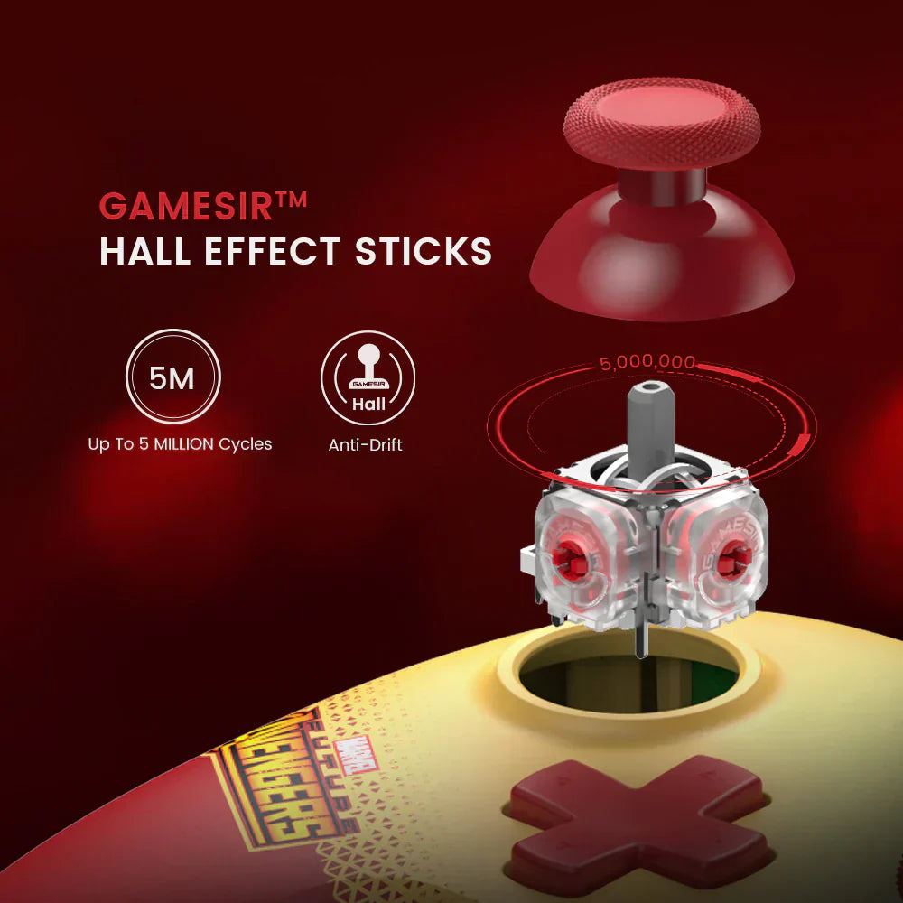 GameSir NOVA Lite Multi Platform Wireless Gaming Controller Marvel’s Iron Man