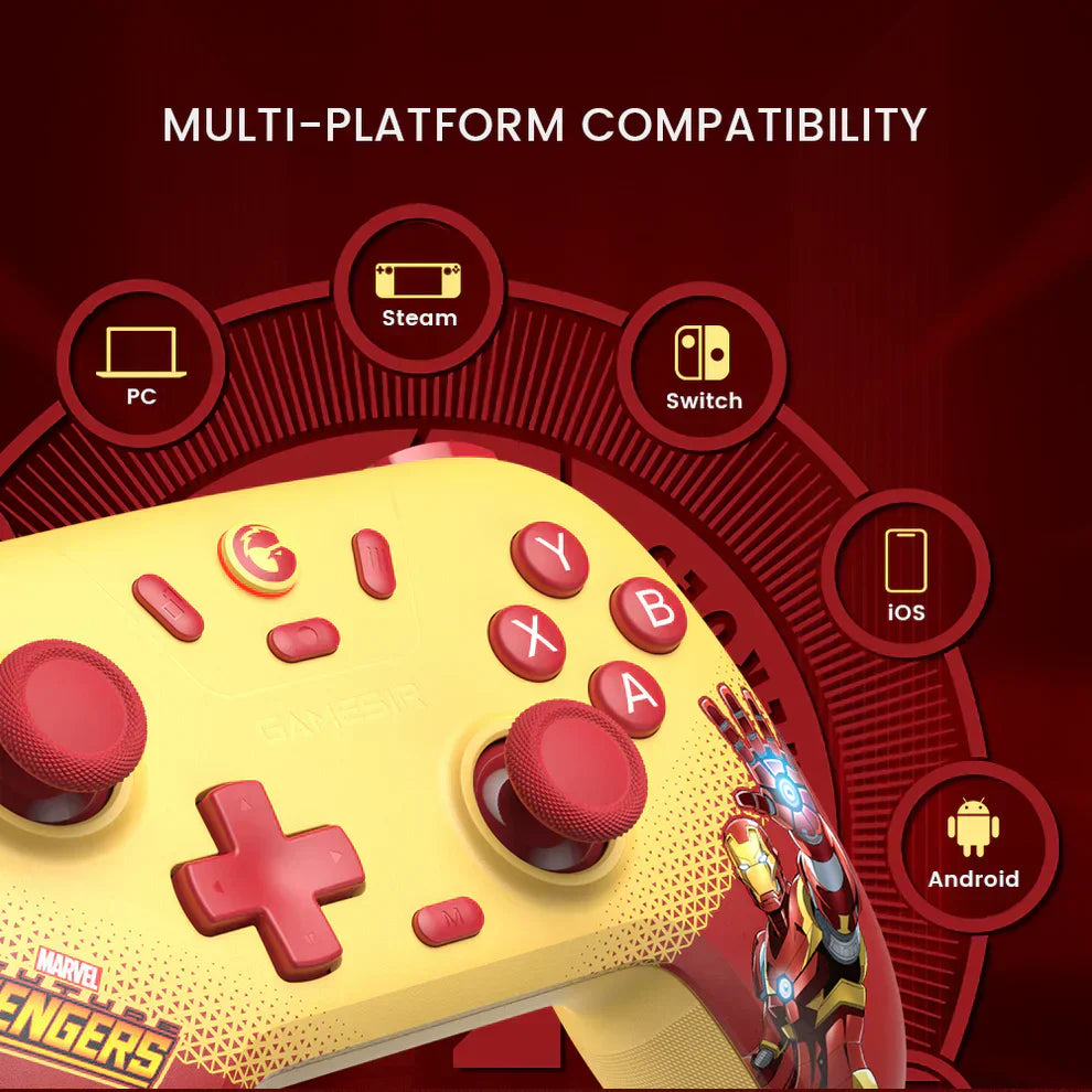 GameSir NOVA Lite Multi Platform Wireless Gaming Controller Marvel’s Iron Man