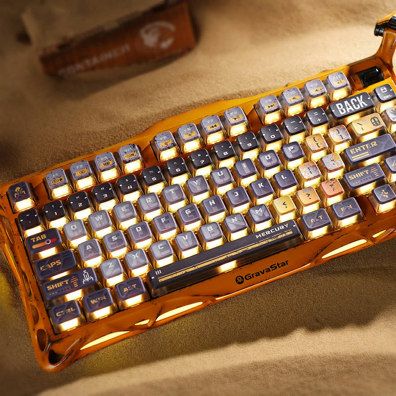Gravastar Mercury K1 Pro Special Edition - Battle Worn Yellow - Keyboards