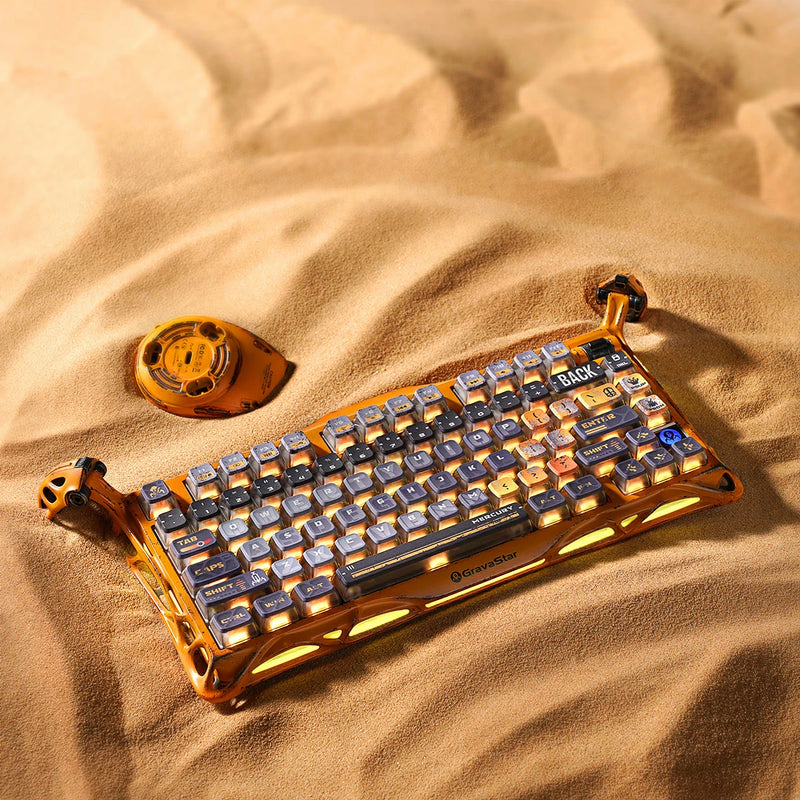 Gravastar Mercury K1 Pro Special Edition - Battle Worn Yellow - Keyboards