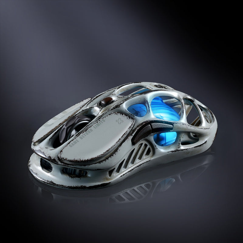 Gravastar Mercury M1 Pro Wireless Gaming Mouse - Battle Worn Edition-Silver Mist - Mouse’s