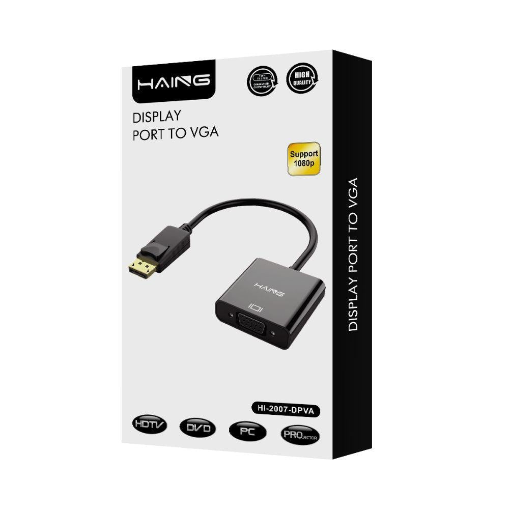 HAING DISPLAY PORT TO VGA HIGH QUALITY Cables & Chargers