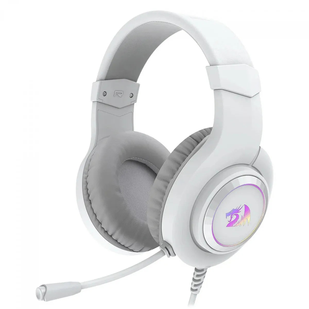 Headset Redragon H371 RGB Hylas Branco USB New Arrivals