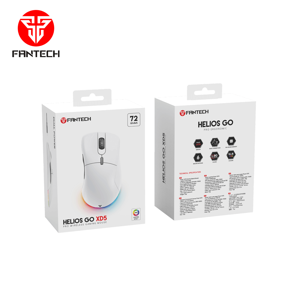 HELIOS XD5 ERGONOMIC GAMING MOUSE WIRELESS Mouse