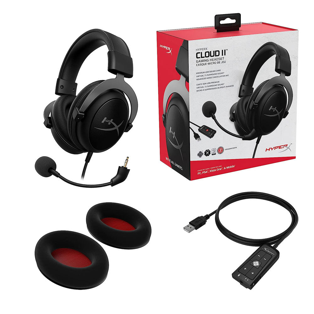 HyperX Cloud II Gaming Headset | Black Audio