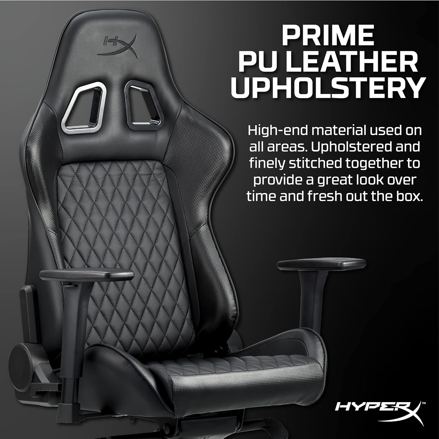 Nordic Game Supply Hyperx Blast Gaming Chair - Ergonomic Gaming Chair Leather Upholstery Video Chair - Red Black Pc