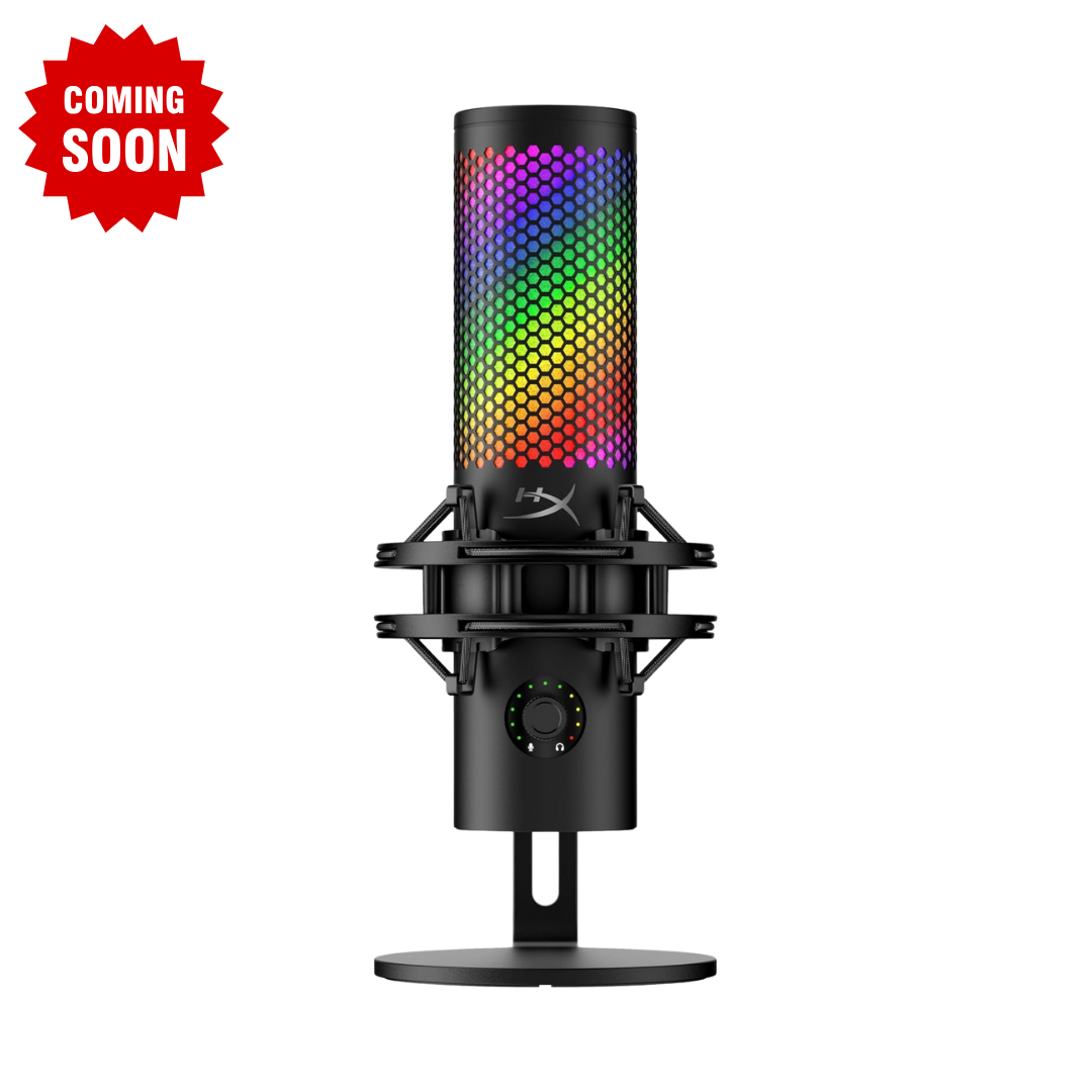 HyperX QuadCast 2 S – USB Microphone with RGB Lighting Streaming and Podcasting