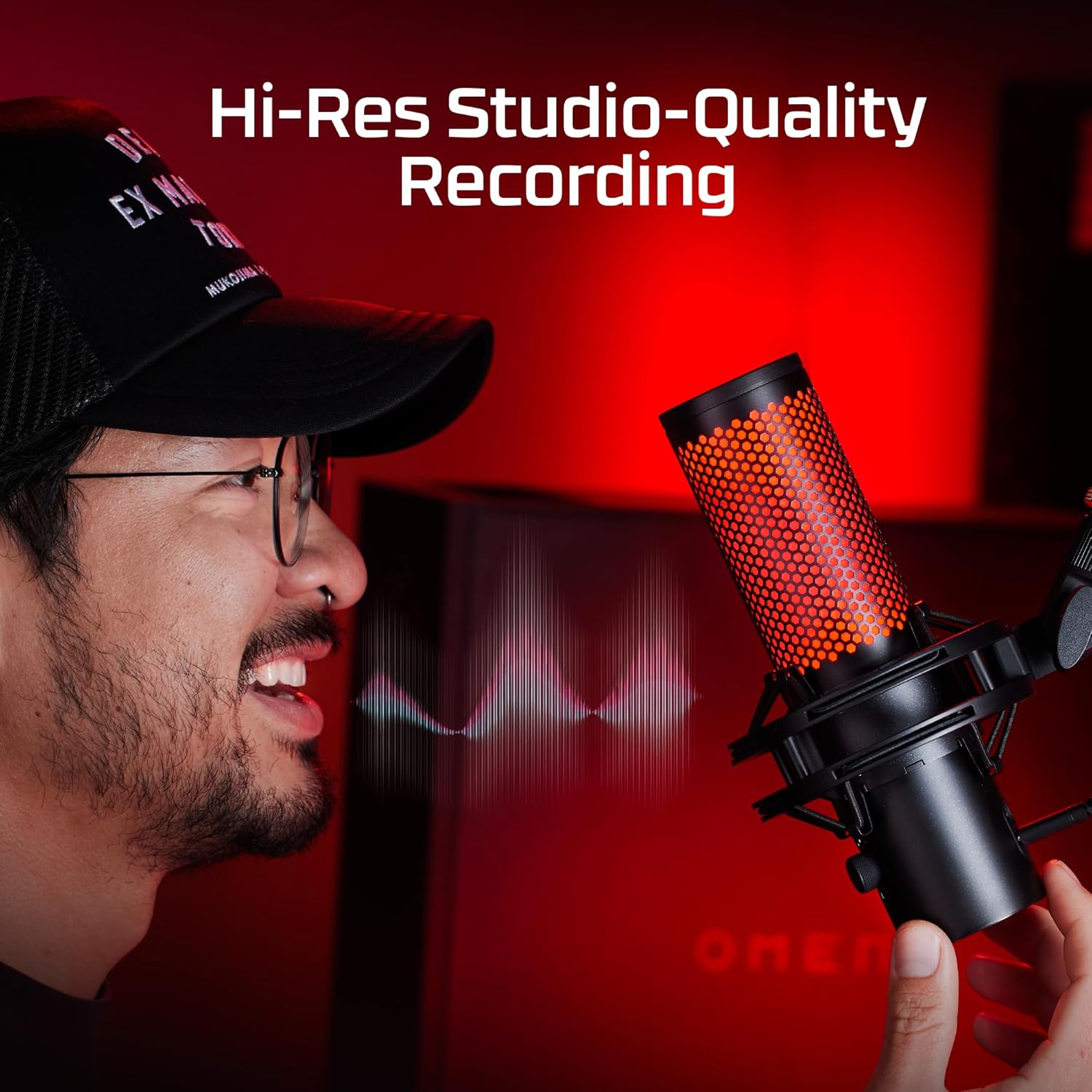 HyperX QuadCast 2 – USB Microphone for Gaming Streaming and Podcasting