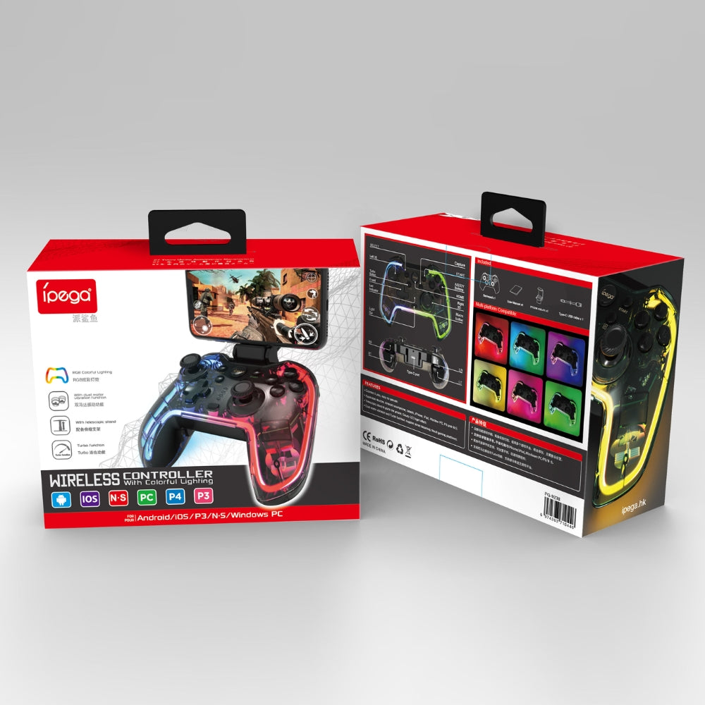 ipega PG 9238 Wireless Controller With Colorful Lighting Console