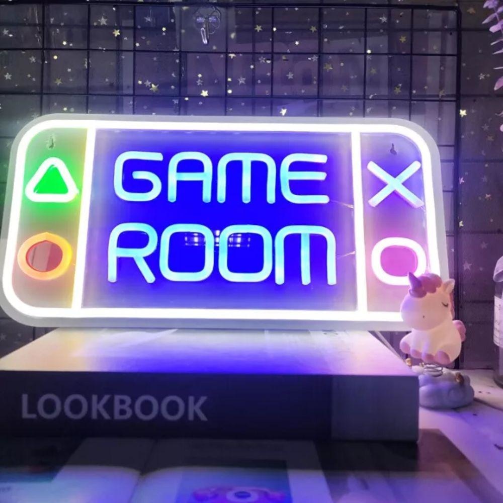 LED Game Room Neon Signs Gaming Decor Lightning