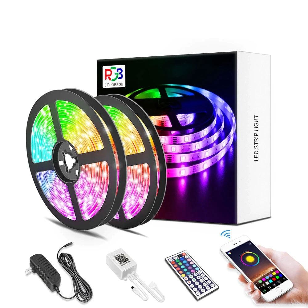 LED Strip Light RGB 5050 Flexible Ribbon With App Control Lightning