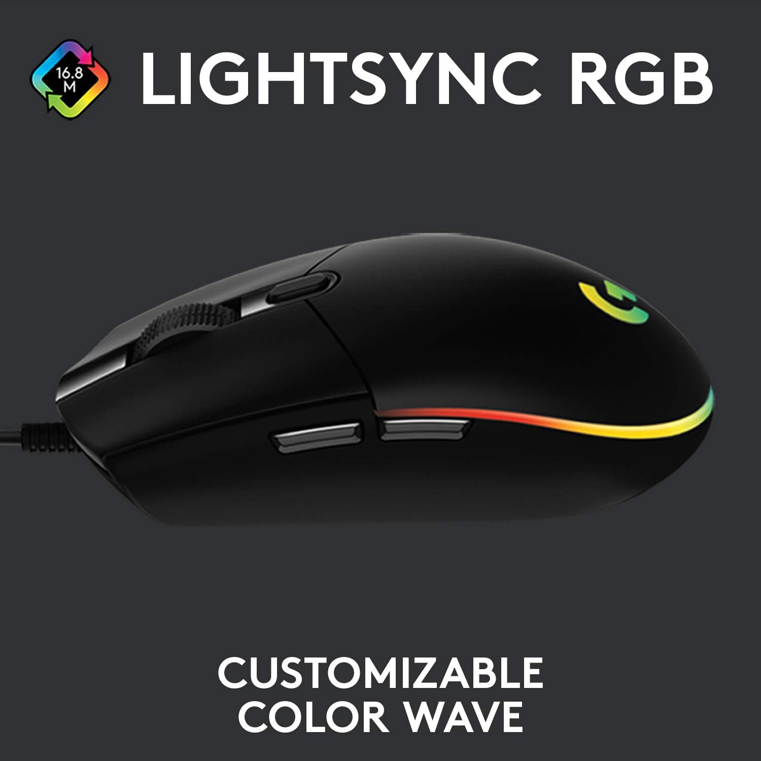 Logitech G102 Light Sync Gaming Wired Mouse with Customizable RGB Lighting 6