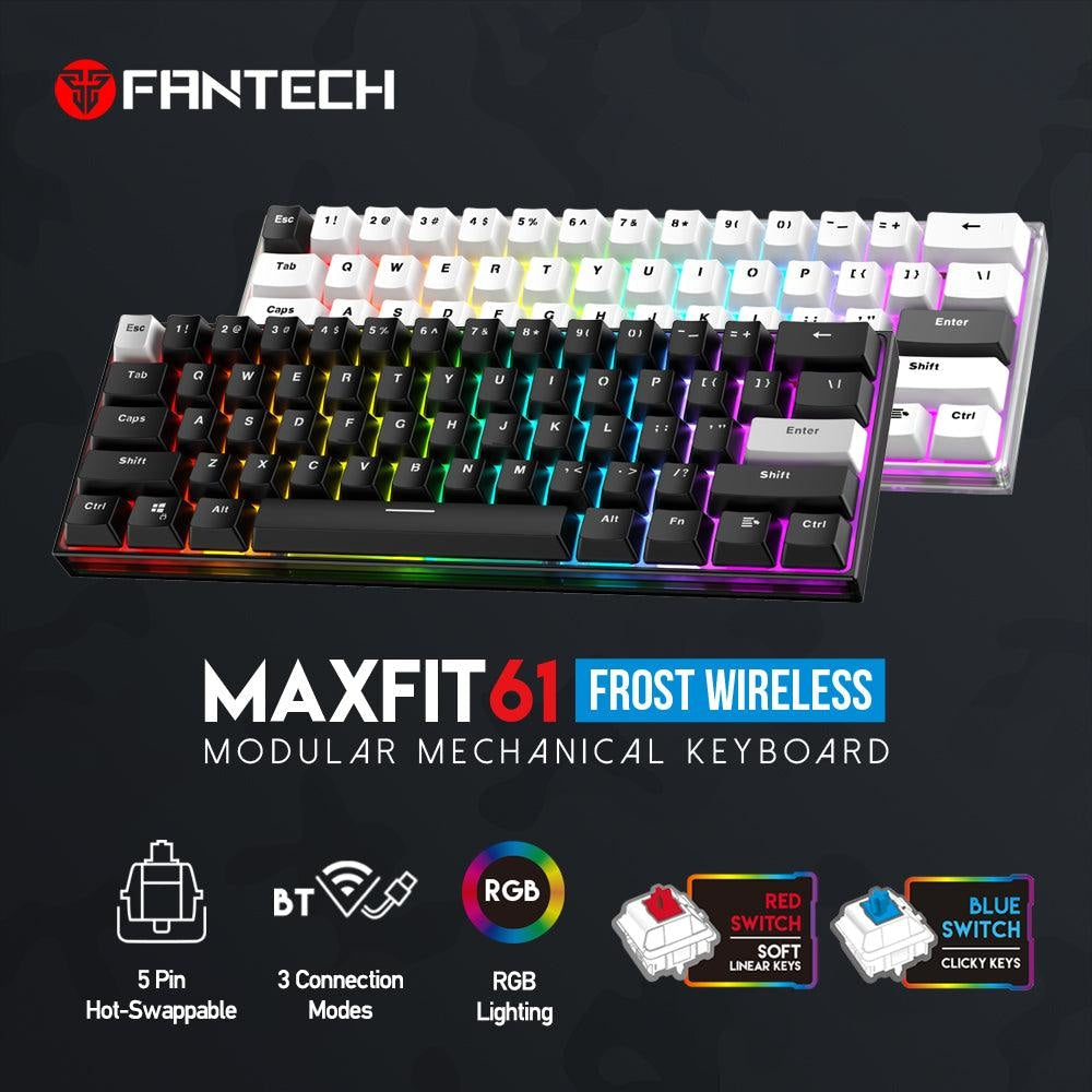 MAXFIT61 FROST WIRELESS MODULAR MECHANICAL KEYBOARD Keyboard