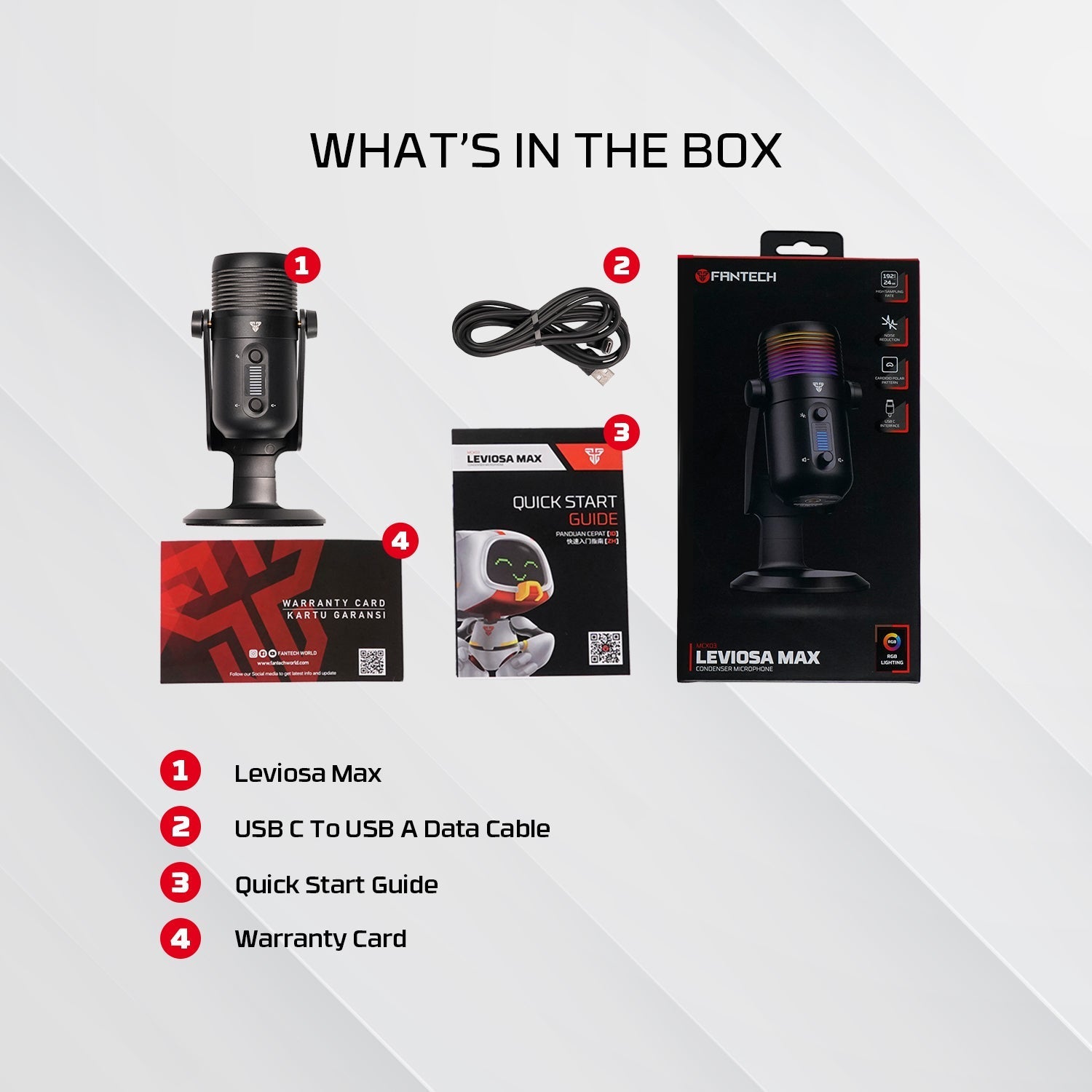 MCX03 LEVIOSA MAX CONDENSER MICROPHONE Streaming