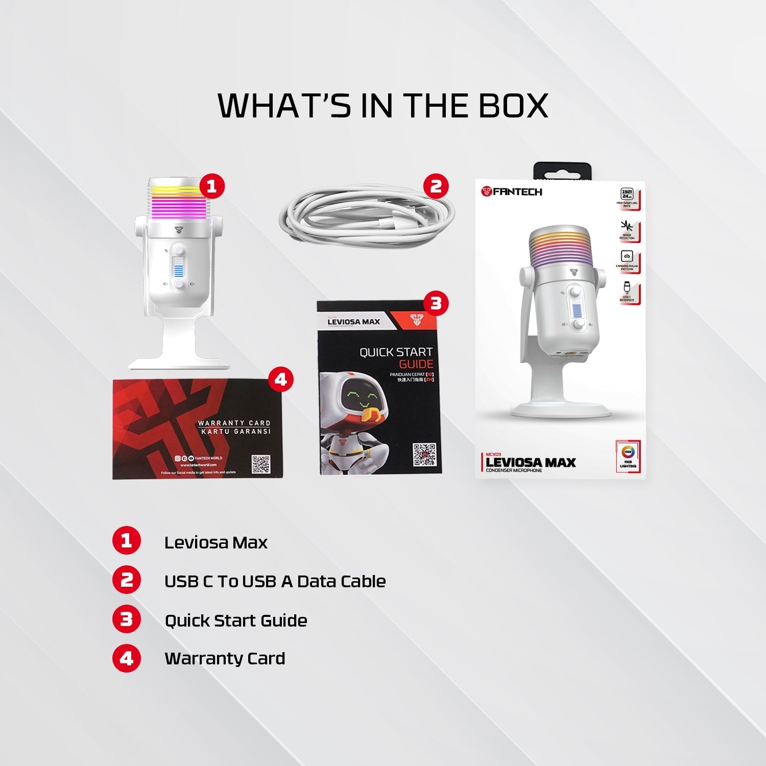 MCX03 LEVIOSA MAX CONDENSER MICROPHONE Streaming