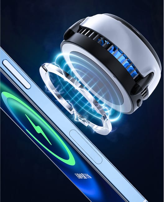 Memo CX 03 Magnetic Phone Cooler With Wireless Charging Cooling Stands