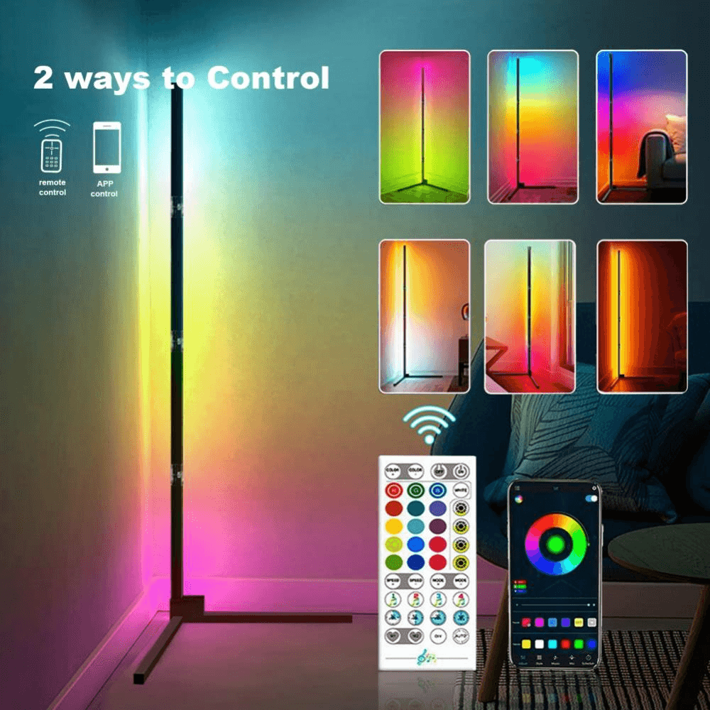 Modern LED Floor Lamp RGB Corner Decoration Lightning