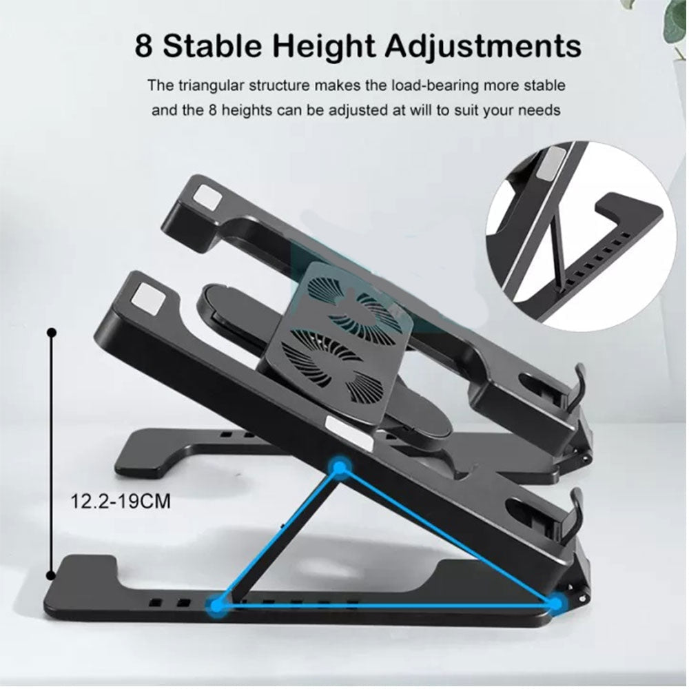 MULTI POSITION FOLDABLE BRACKET LAPTOP COOLER TABLET STAND H688 Cooling Stands