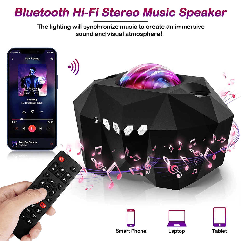 Night Light Galaxy Projector Lightning