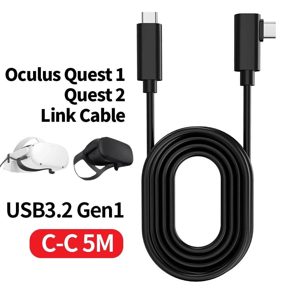 Oculus Headset Cable PC VR for Quest 2 and Quest Link Console