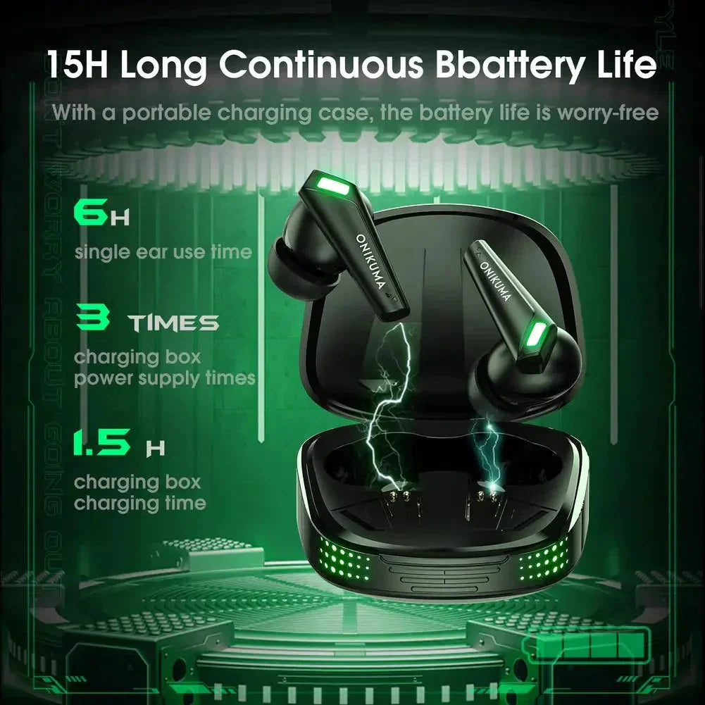 ONIKUMA T308 Wireless Earbuds With Mic Audio