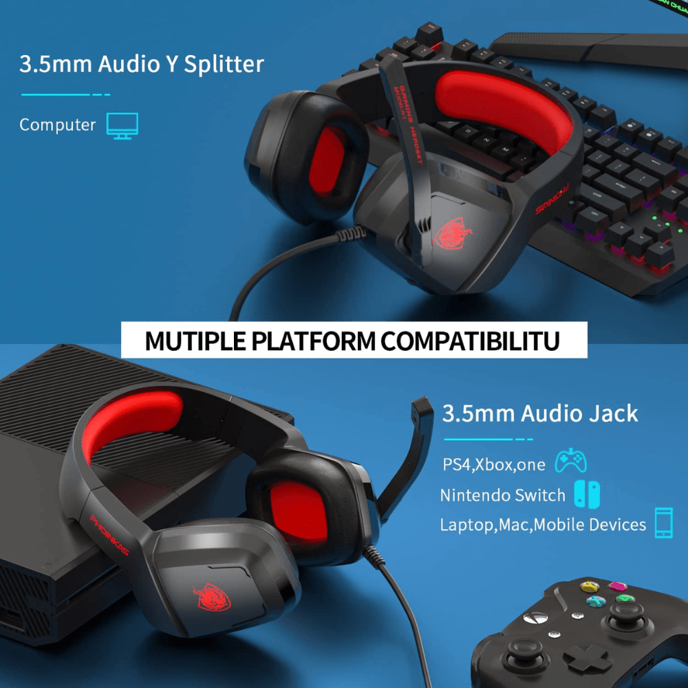 PHOINIKAS H1 Gaming Headset Audio