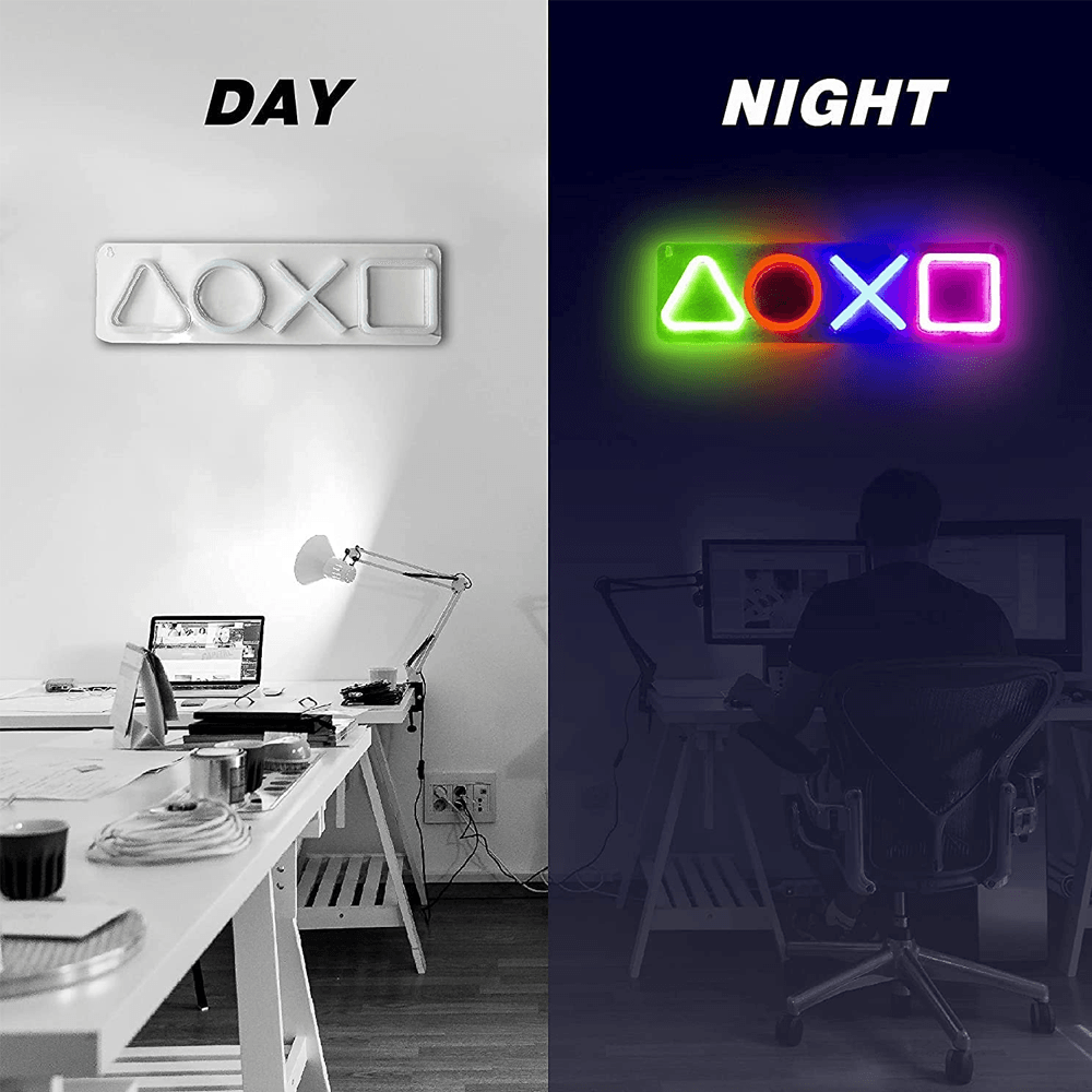 Playstation Icon Neon Sign Led Lightning
