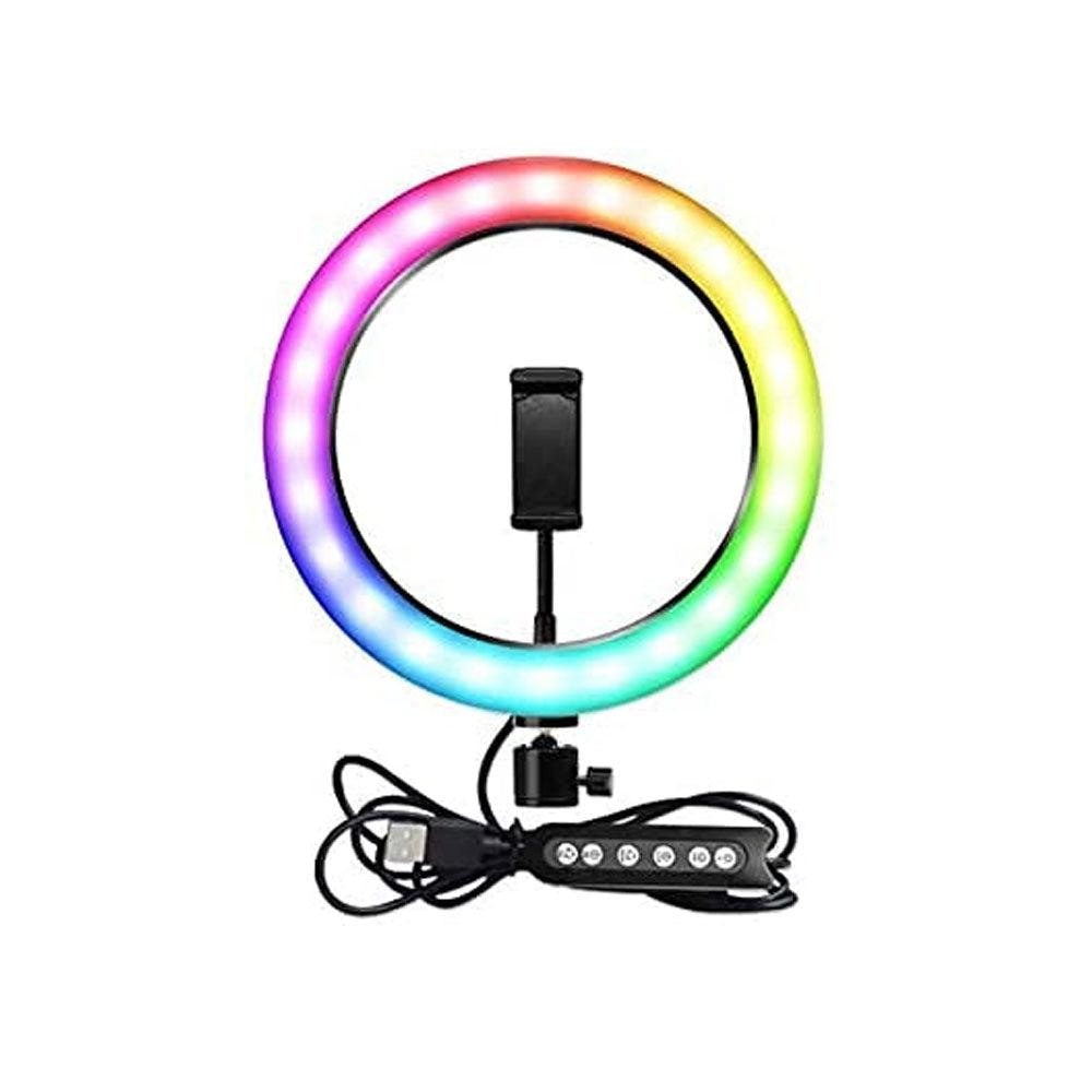Portable MJ26 12’’ RGB Desktop Soft LED Ring Light Streaming
