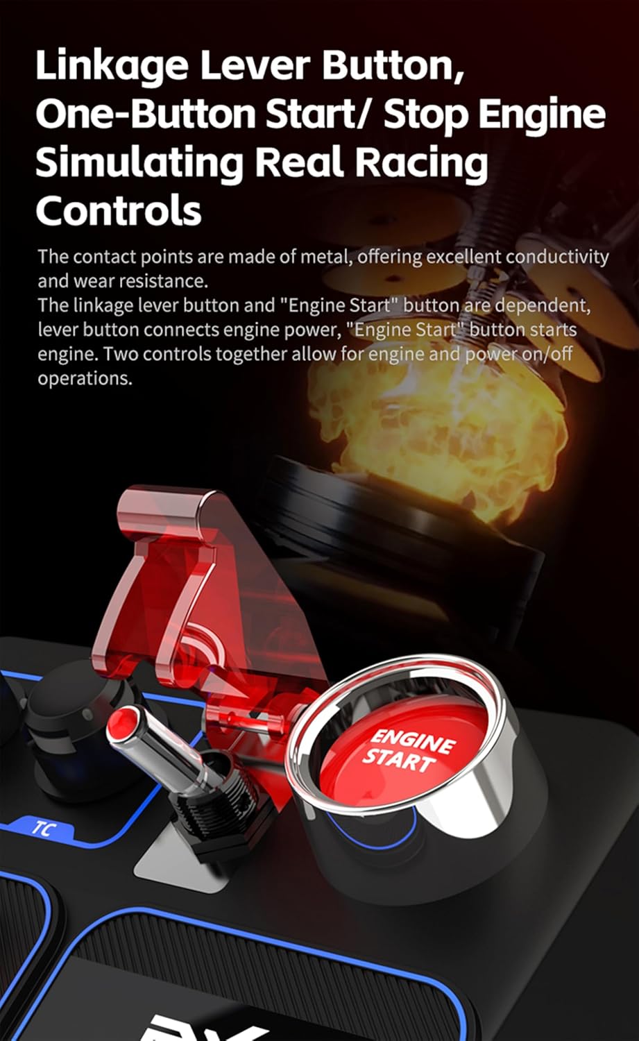 PXN CB1 Racing Button Box PC USB Simulation Racing Instrument Center Control