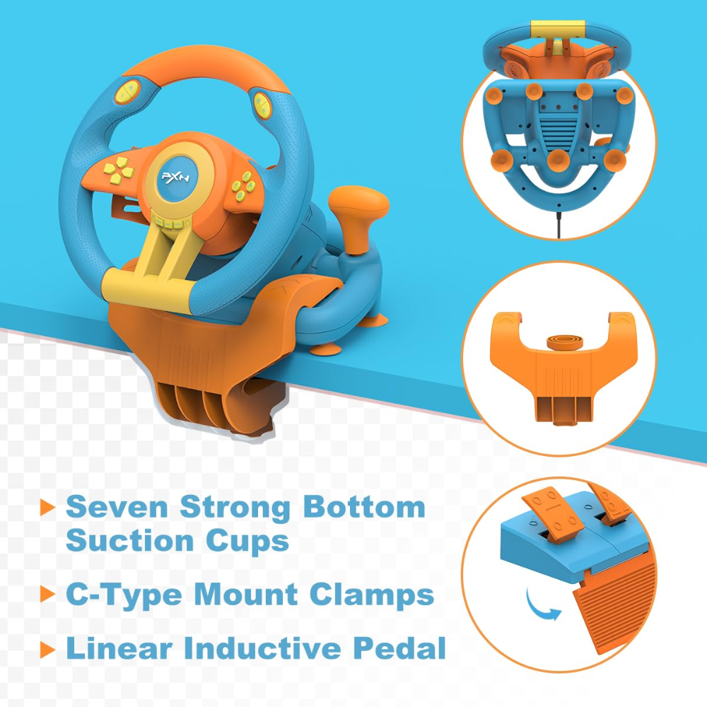 PXN V3 Pro 180° Gaming Steering Wheel Racing