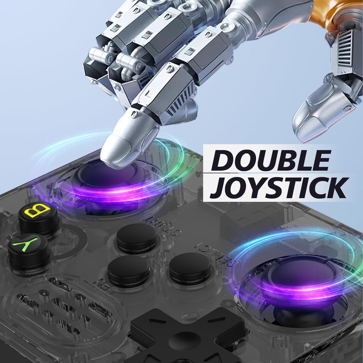 R36S Handheld Game Console 3.5 inch IPS Screen Retro Gaming Console 64G Card