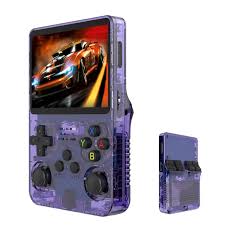 R36S Handheld Game Console 3.5 inch IPS Screen Retro Gaming Console 64G Card