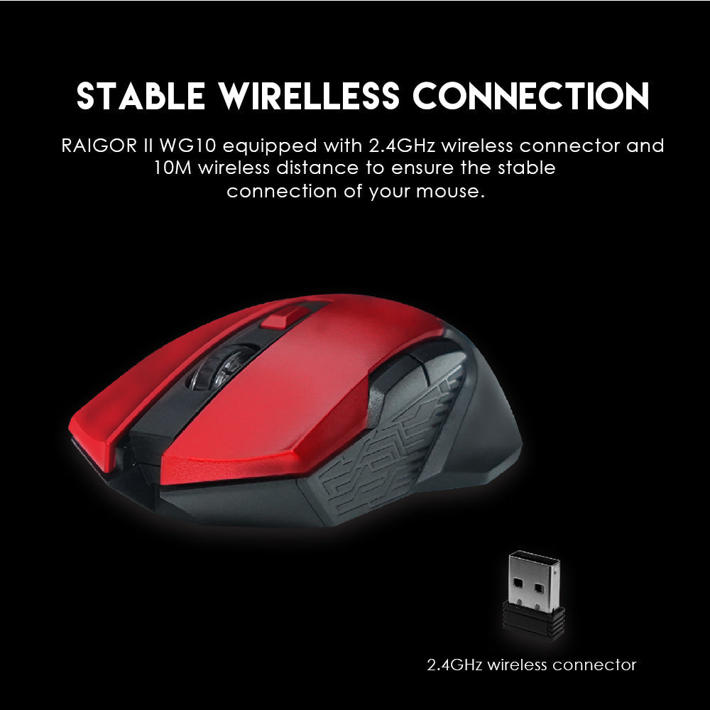 RAIGOR II WG10 WIRELESS 2.4GHZ PRO GAMING MOUSE Mouse