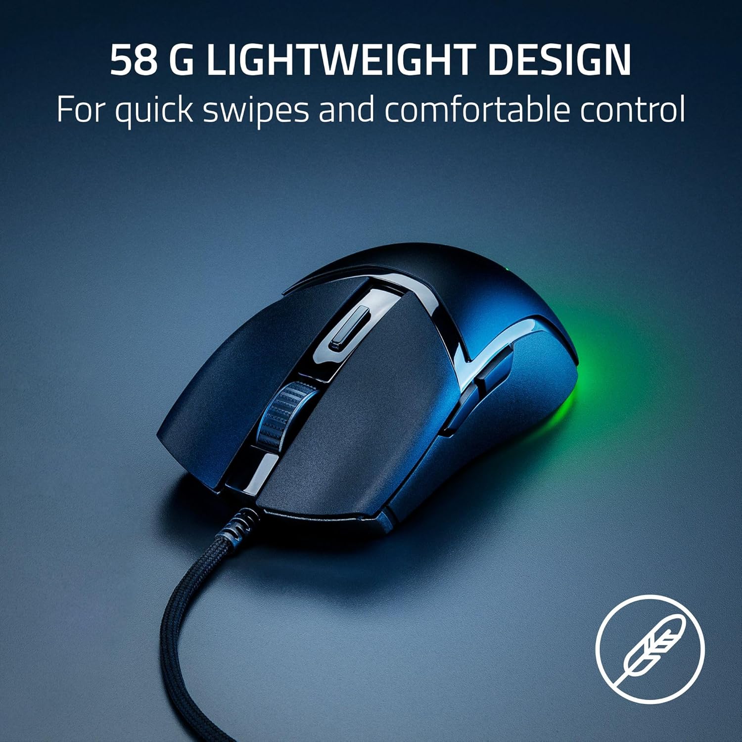 Razer Cobra Gaming Mouse: 58g Gen 3 Optical Switches Chroma RGB Lighting 8500