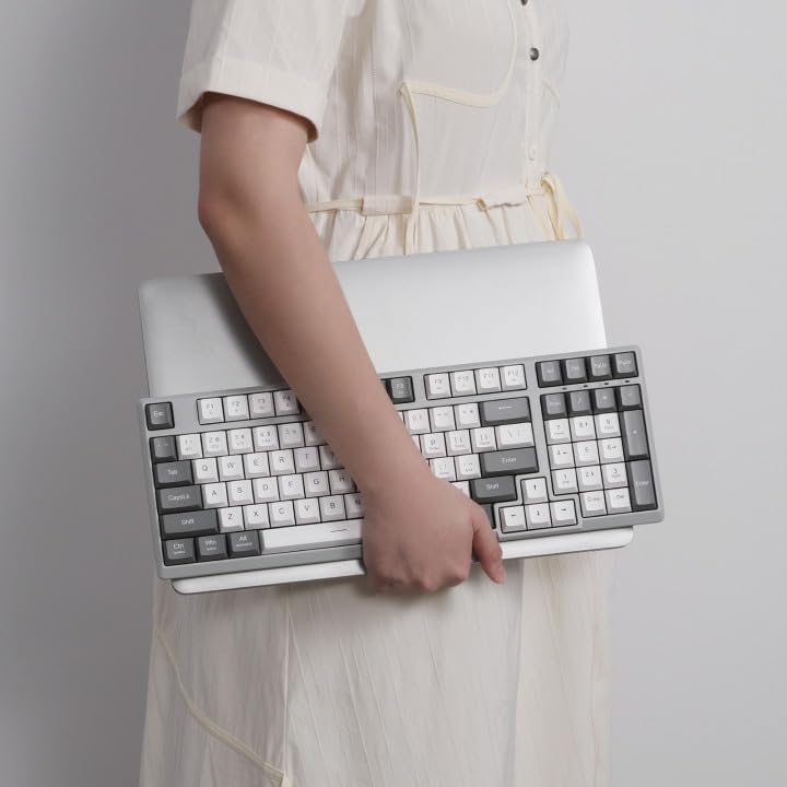 Redragon BK7114 Low Profile Wireless Computer Keyboard 98 Keys Slim Office PC