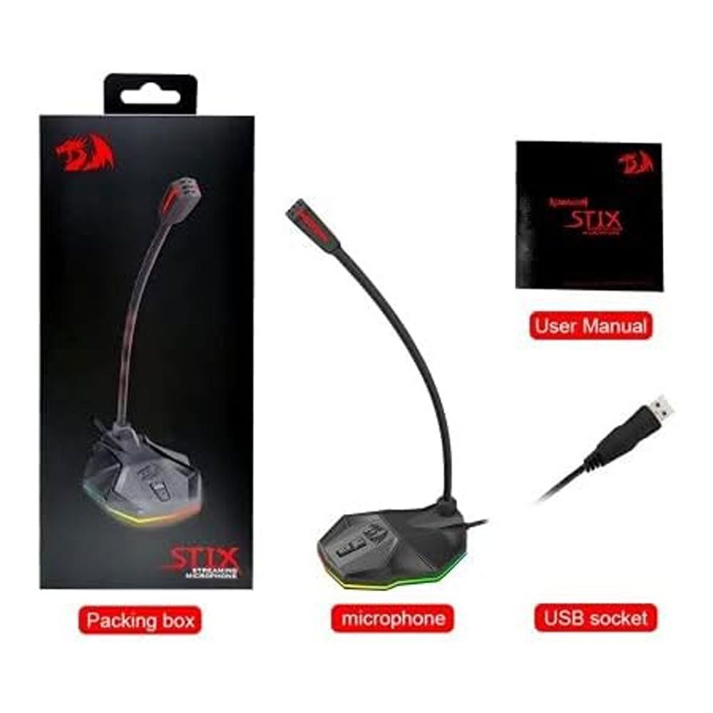 REDRAGON GM99 STIX USB RGB Microphone Streaming