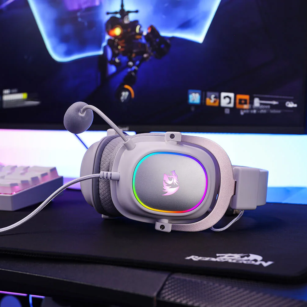 Redragon H510 ZEUS X RGB White Wired Gaming Headset Headset 3.5