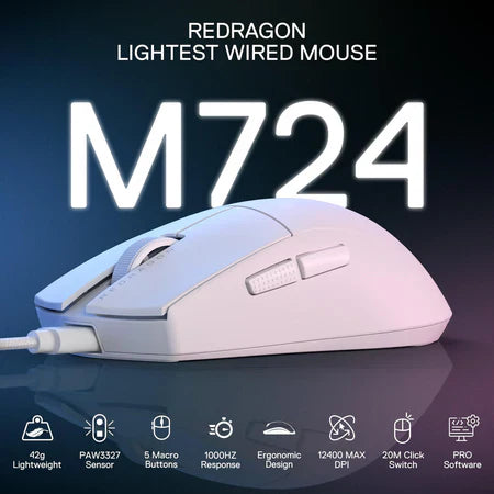 Redragon K1NG M724 Wired Gaming Mouse Mouse