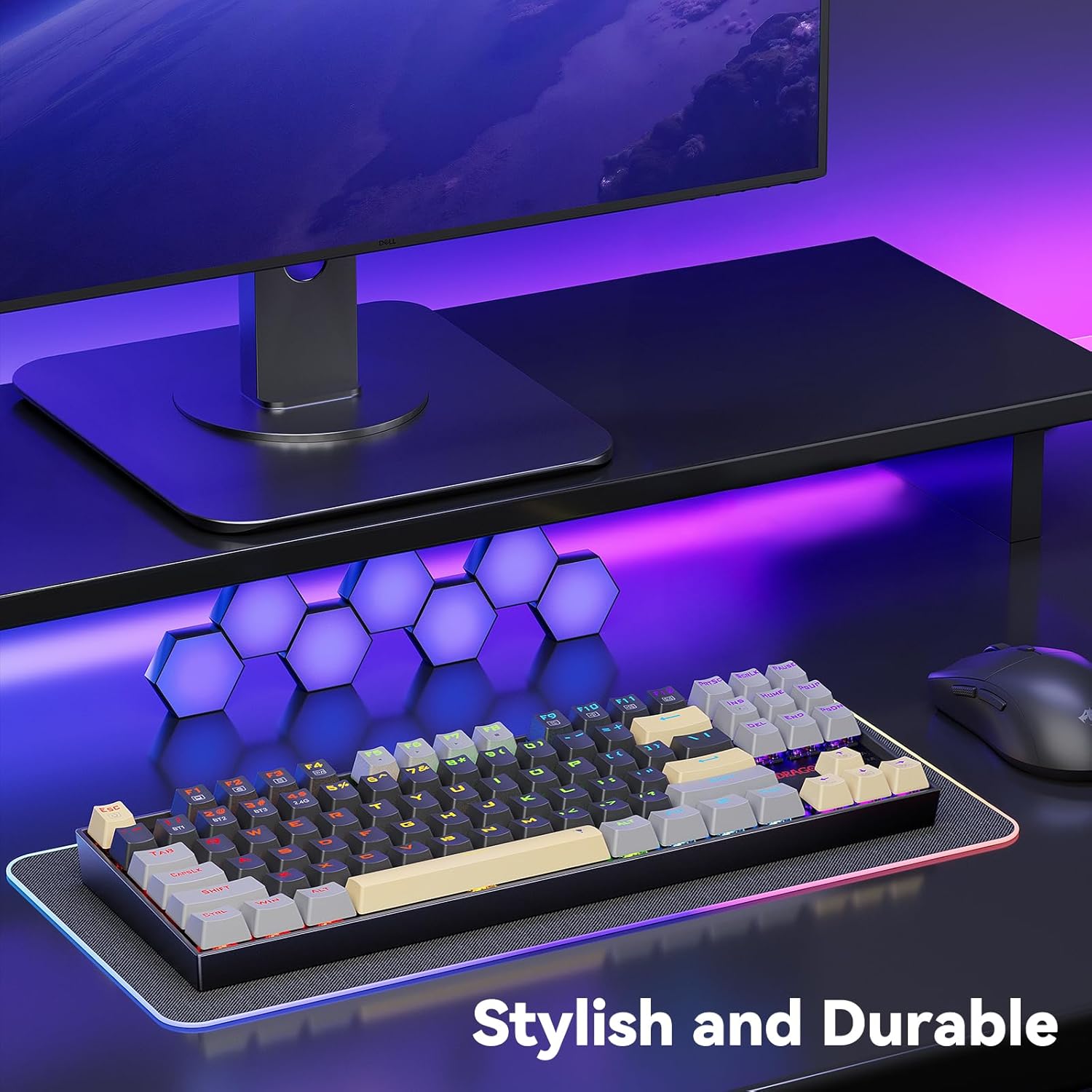Redragon K552 Mechanical Gaming Keyboard 87-key Compact Led Gaming Keyboard with Red Switches Anti-ghosting Metal Frame