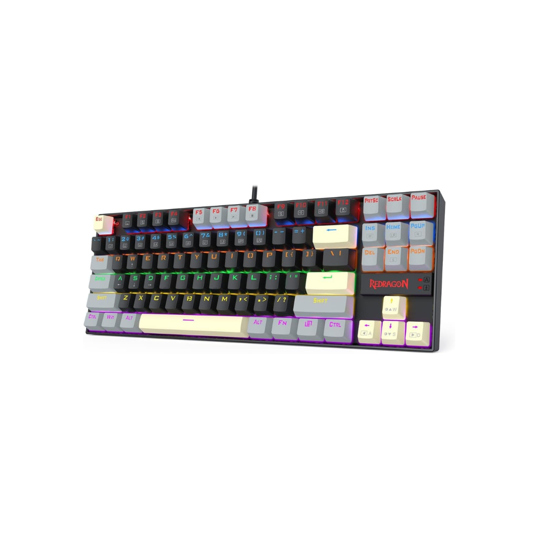 Redragon K552 Mechanical Gaming Keyboard 87-key Compact Led Gaming Keyboard with Red Switches Anti-ghosting Metal Frame