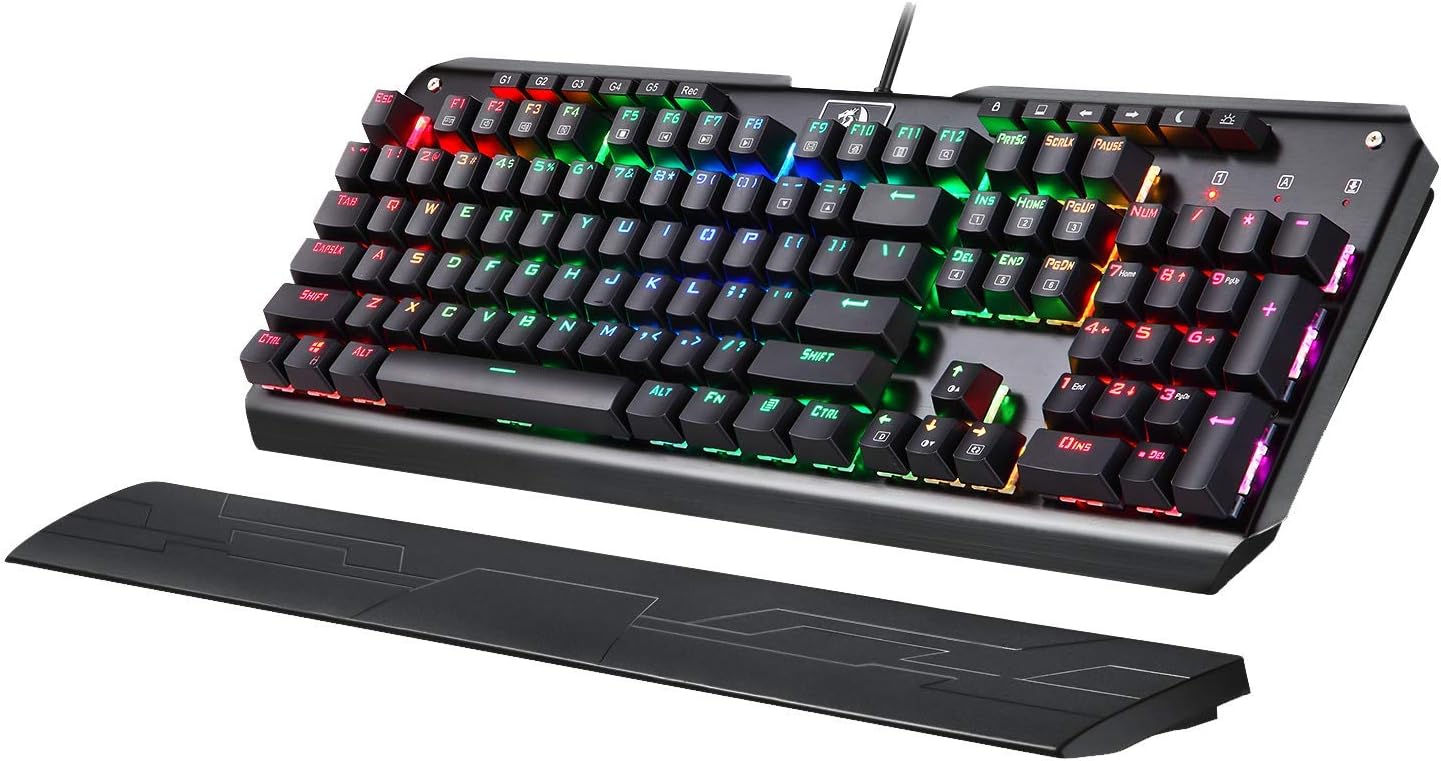 Redragon K555 Mechanical Gaming Keyboard with Blue Switches Macro Recording