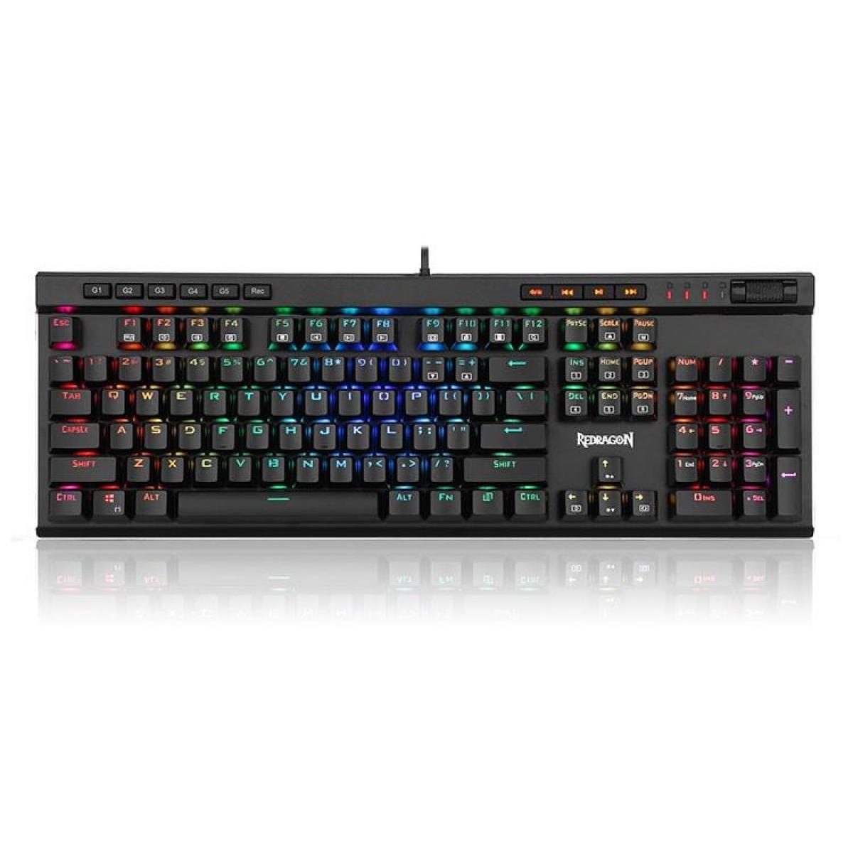 Redragon K580 VATA RGB LED Backlit Mechanical Gaming Keyboard Keyboard